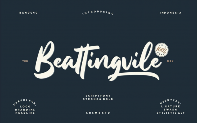 Typographie Beattingvile, à télécharger